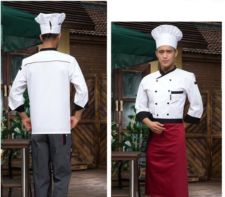 飯店餐廳工作服 長袖廚師服