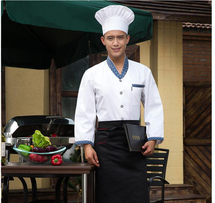 飯店餐廳工作服 長袖廚師服
