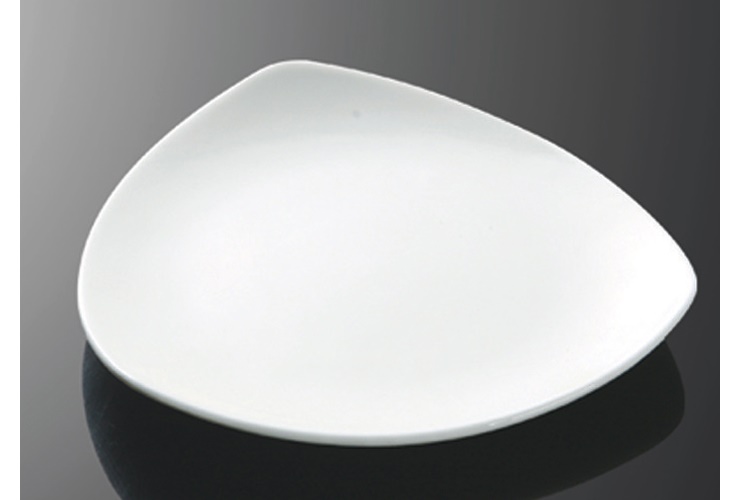 Ceramics Triangular Shallow Snack Fruit Rice Plate