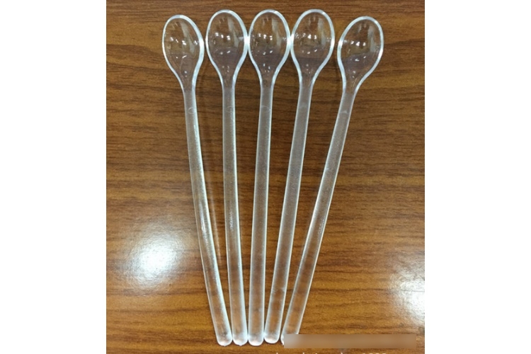 (Box) Disposable Transparent Small Hot Drinks Spoon