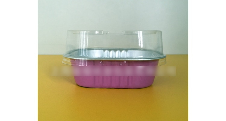 (箱) 一次性正方形铝箔蛋糕杯带盖 铝箔锡纸杯 慕斯布丁杯耐高温