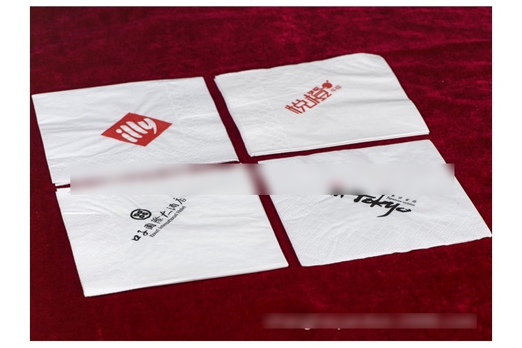 (订制) 一次性定制270双层餐巾纸 方巾纸 订做 LOGO 设计广告纸巾