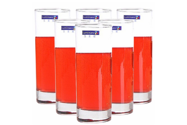 France ARC Luminarc Straight-body Transparent Glass Water Fruit Juice Glass Mouth-washing Glass