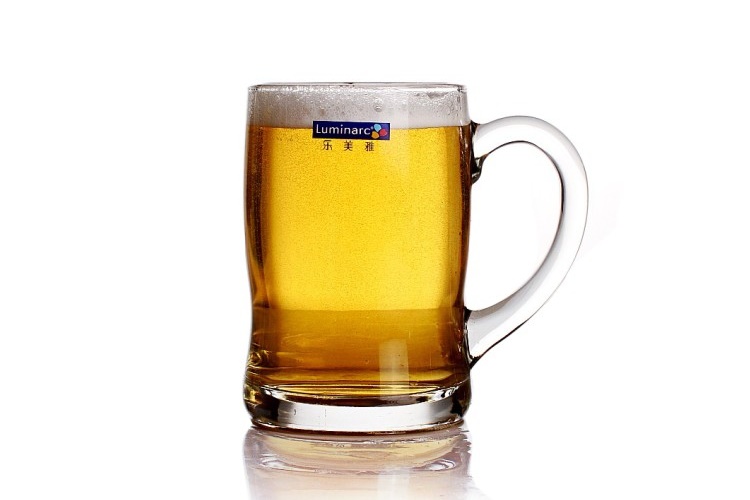 弓箭樂美雅班尼玻璃把杯 帶把啤酒杯 扎啤杯熱飲 冷飲杯 450ml