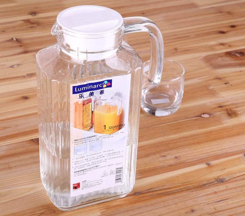 法國樂美雅大容量玻璃涼水壺 果汁啤酒牛奶壺 冷水壺 玻璃水壺