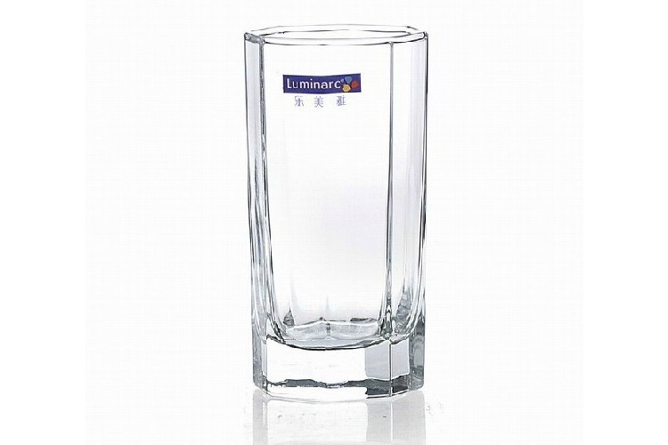 France Luminarc Octagonal-side Glass Straight-body Glass Water Tea Beer Glass