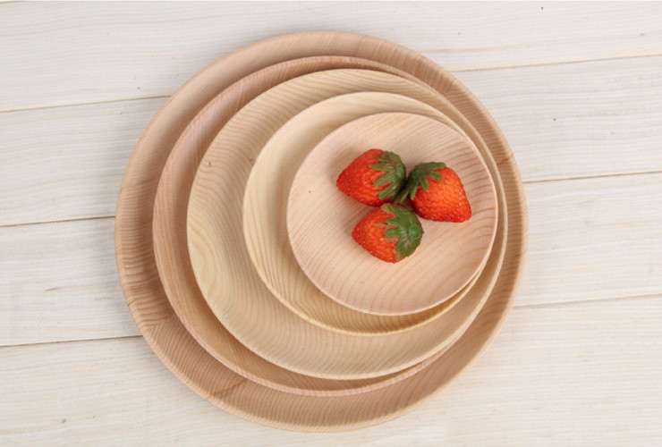 Pure Wood Round Plate