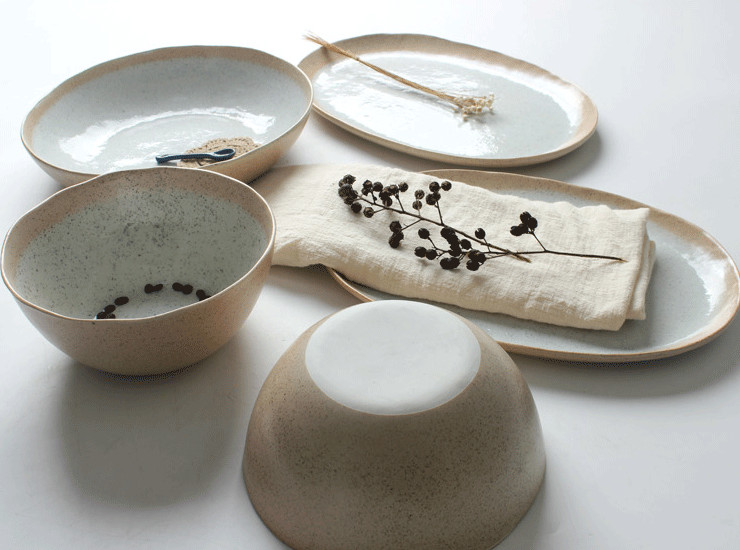 色釉簡約陶瓷餐具創意冰裂紋釉雙色餐廳湯麵飯碗盤子