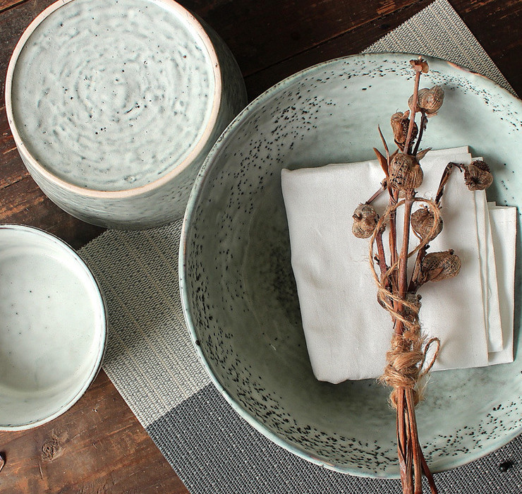 色釉簡約陶瓷餐具北歐仿古個性異形水果沙拉碗味碟盤