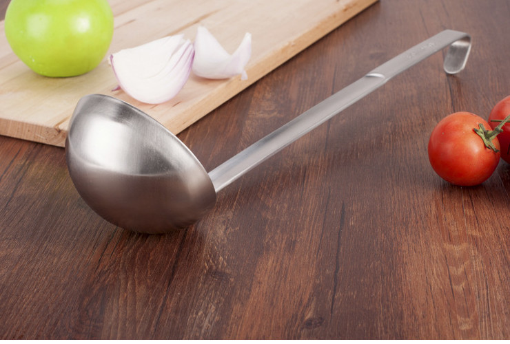 Stainless Steel 304 Thicked Stainless Steel Hooked Soup Spoon