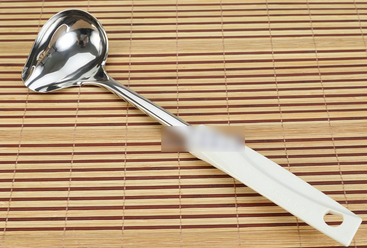 Stainless Steel Duck-mouth Spoon Thickened Mirror-surface Hotpot Soup Spoon Sauce Seasoning Spoon