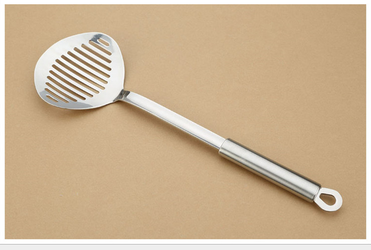 Stainless Steel Heavy Flat Series Leaking Filter Spoon (Being Out-of-stock)