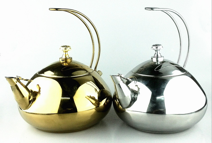 不銹鋼1.5L 茶壺帶濾網 酒店飯店泡茶壺餐廳茶水壺咖啡壺酒