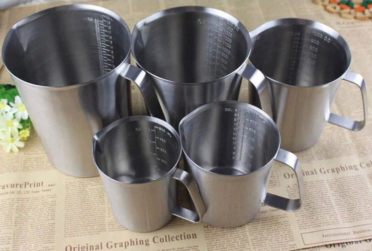 Stainless Steel Thickened Measuring Cup Latte Art Cup