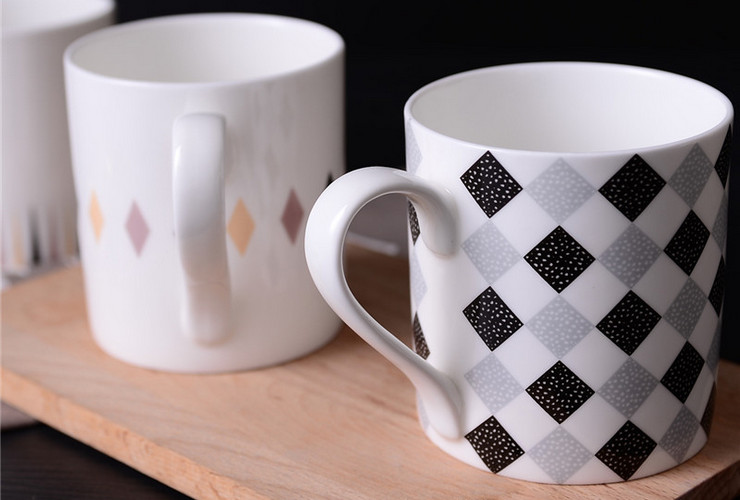 骨瓷馬克杯咖啡杯創意時尚陶瓷杯水杯北歐風格
