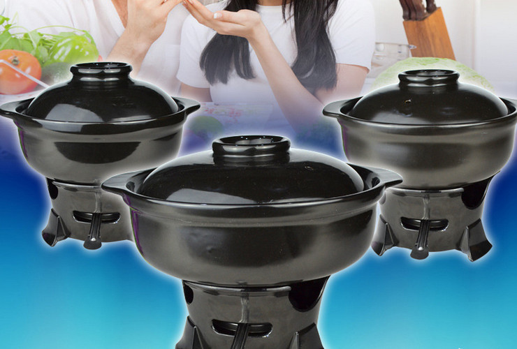 韓式深煲陶瓷鍋砂鍋 養生陶瓷煲湯鍋 明火砂鍋煮粥耐高溫燉鍋