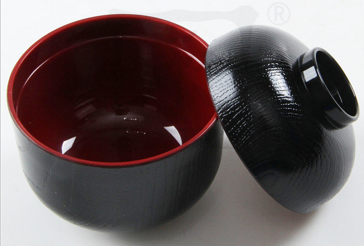 日式含蓋小碗日式味甑碗小湯碗日式味噌帶蓋湯碗