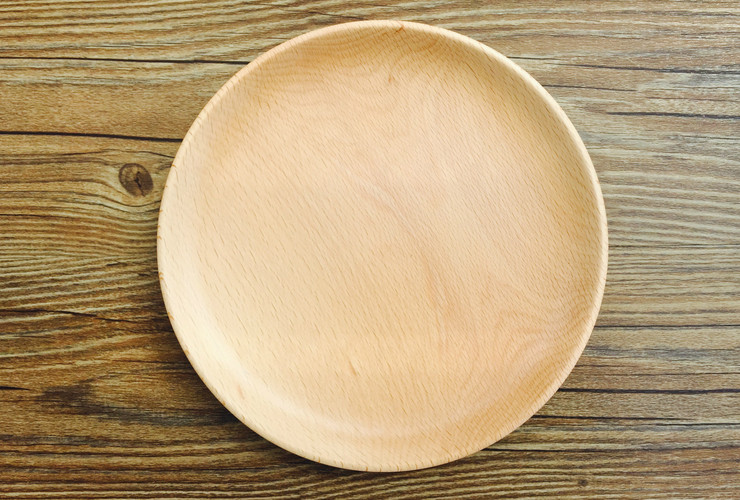 Wooden Round Plate Cake Plate Sushi Plate