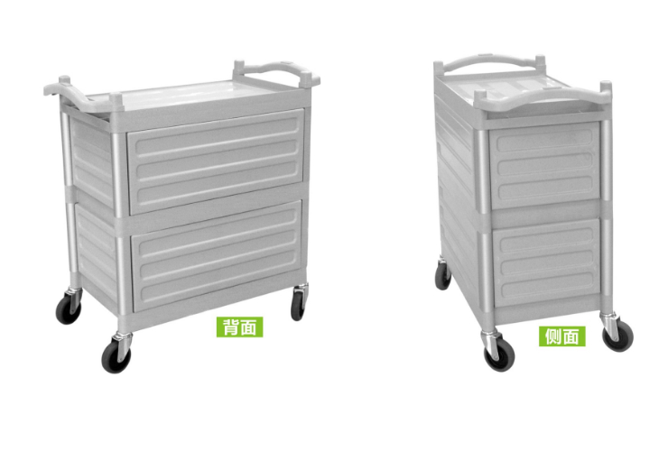 Food Delivery Car Three-Tiered Slab Trolley With Bezel Service Car Hotel Food Delivery Trolley Small Size Large