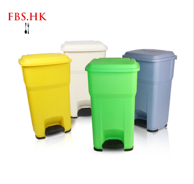腳踏式垃圾桶大號垃圾筒果皮箱塑料衛生垃圾桶戶外環衛物業垃圾箱 35L 55L