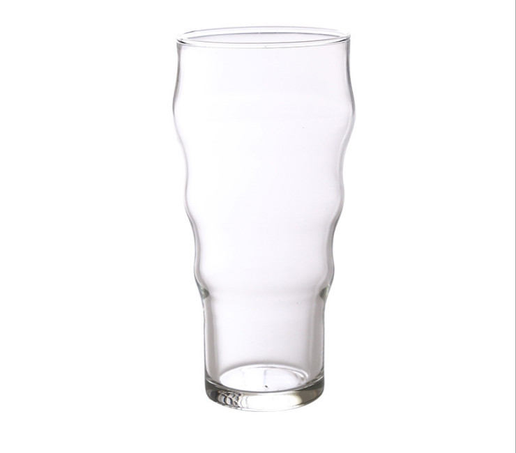 正品Libbey利比 無鉛玻璃波浪紋水杯果汁飲料杯 啤酒牛奶玻璃杯