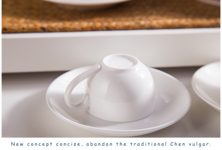 (有樣品) 低骨瓷陶瓷韓式咖啡杯 咖啡廳白胎骨質杯