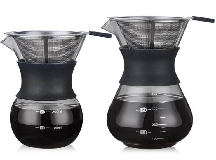 耐高溫玻璃手沖咖啡壺 高硼硅玻璃分享咖啡壺 玻璃咖啡壺