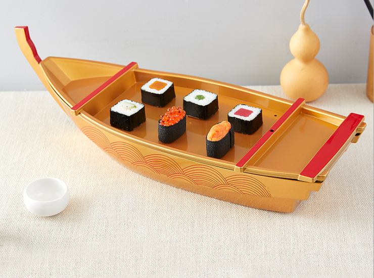 酒店餐廳精美創意裝飾餐具餐盤龍船刺身盛器 壽司餐盤 壽司盛器