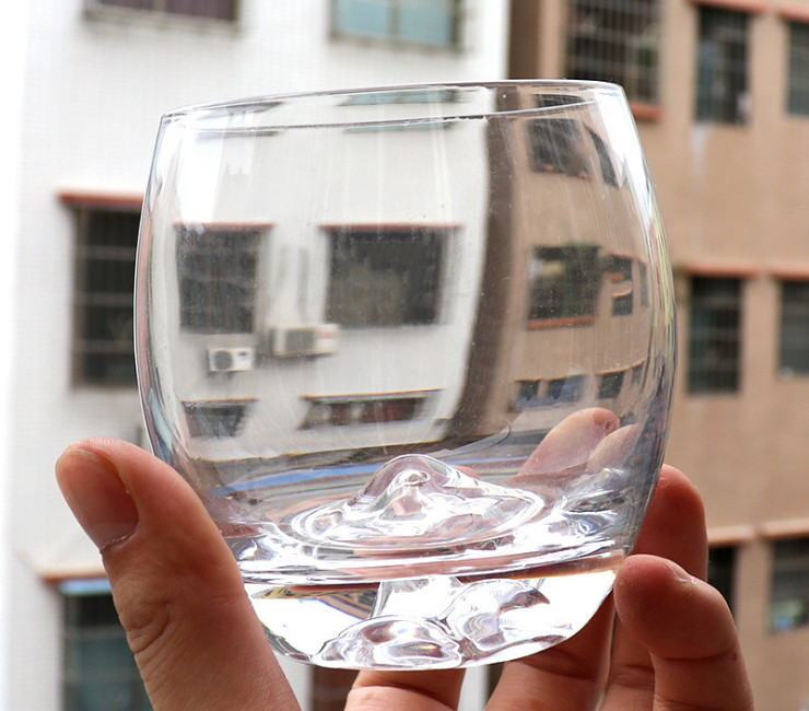 冰山玻璃杯水晶威士忌杯創意功夫雪山杯手工
