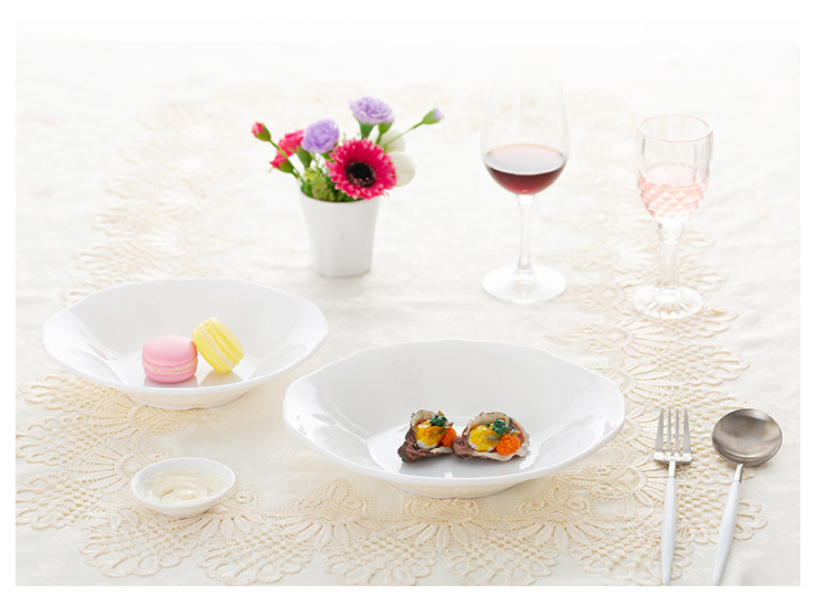仿瓷密胺白色菜盘自助餐盘火锅配菜餐具商用塑料异性面碗 (多款多尺寸)