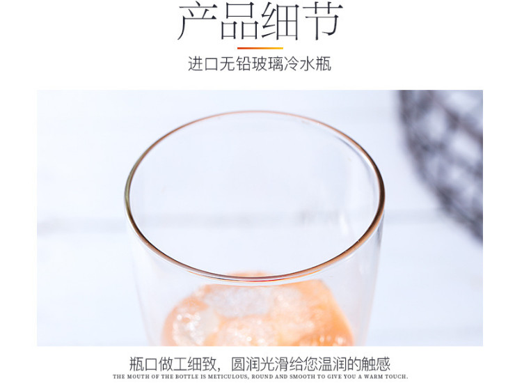 Imported Libbey Libby And Clay Glass Kettle Cold Kettle Juice Pot Cooler Tray Pot Milk Bottle Transparent Cover