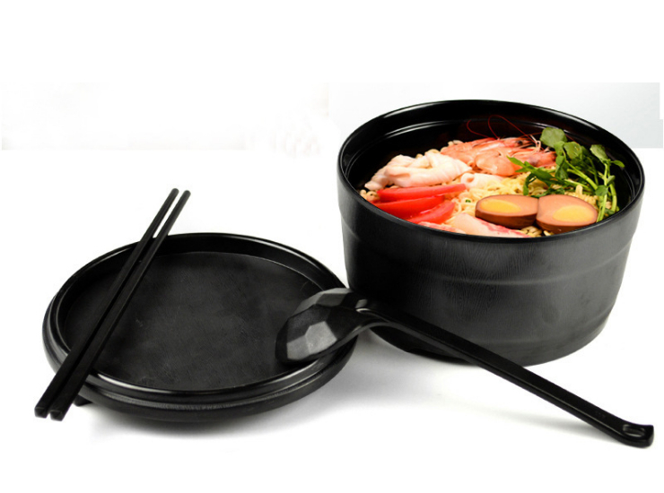 Instant Noodle Bowl Lunch Box Instant Noodle Bowl Creative Large With Lid Set Instant Noodle Cup Porcelain Melamine Japanese Tableware (Multiple Styles & Sizes)