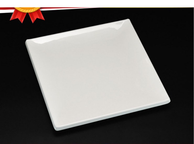 日韩系列A5密胺美耐皿仿陶瓷白色餐具用品生产厂家直销批发四方盘