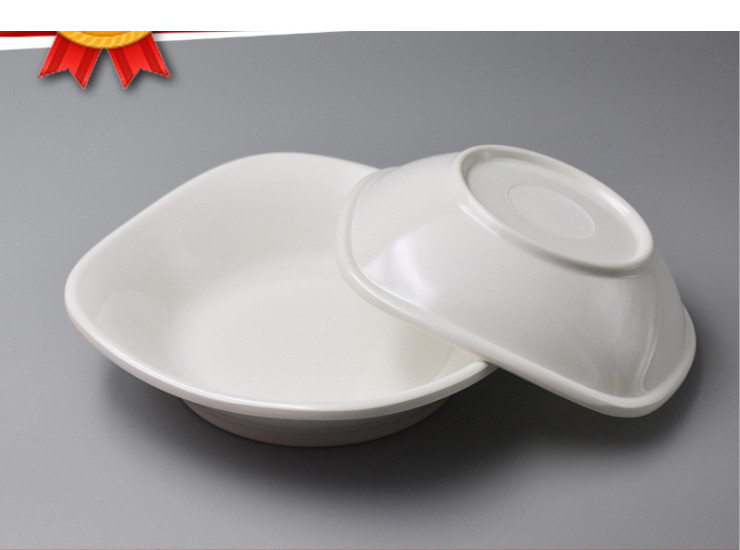 日韩风格仿陶瓷白色四方菜碟平盘子酒店餐具用品定制