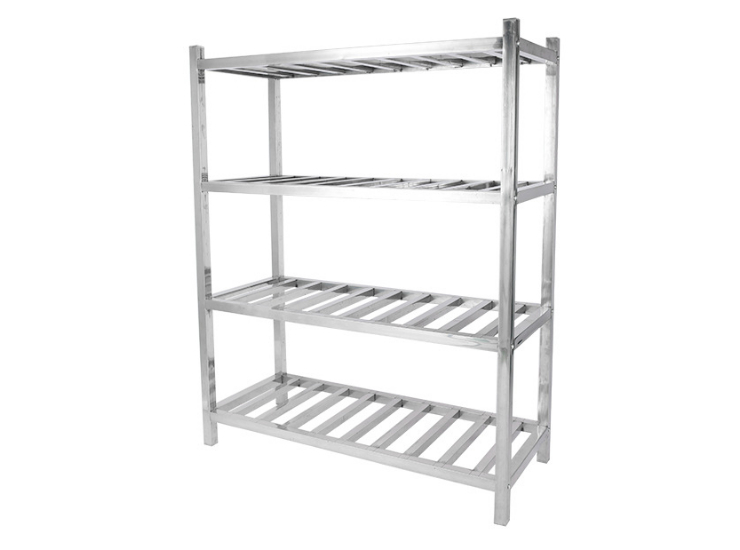 Kitchen Stainless Steel Racks Racks Dismountable Food Racks Hotel Four-Layer Punching Racks (Shipping & Installation to be Quoted Separately)