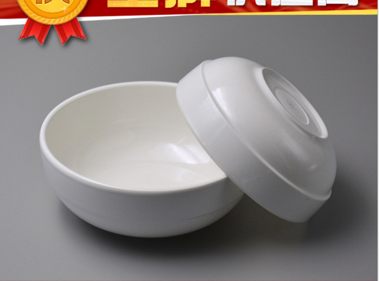韓式碗白色飯店密胺湯碗密胺碗圓形A5密胺碗定制韓式碗加厚