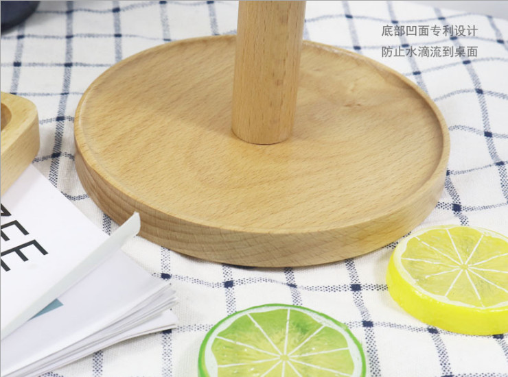 Korean Style Small Fresh Tree Cup Holder Solid Wood Kitchen Racks Drain Cup Holder