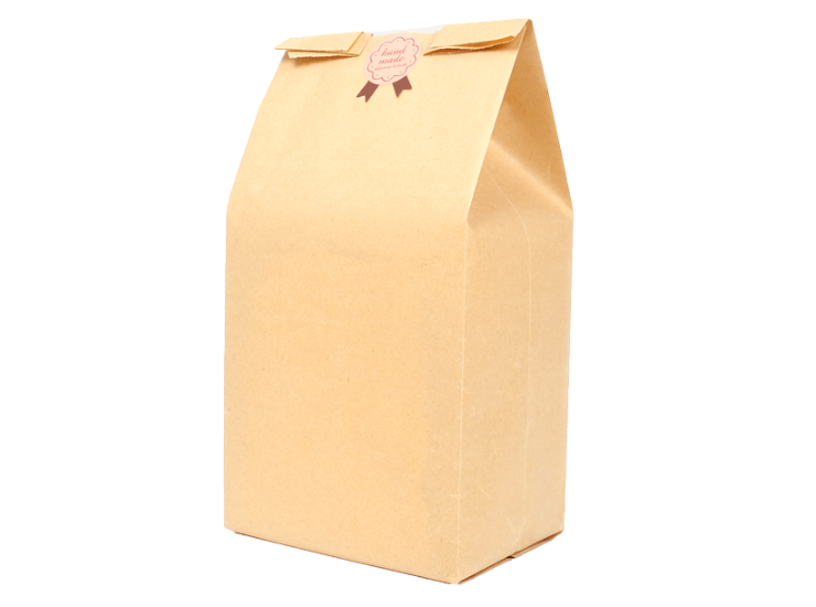 (即取牛皮纸开窗袋现货) (箱/1000个) 烘焙面包袋 牛皮纸开窗袋方底食品纸袋