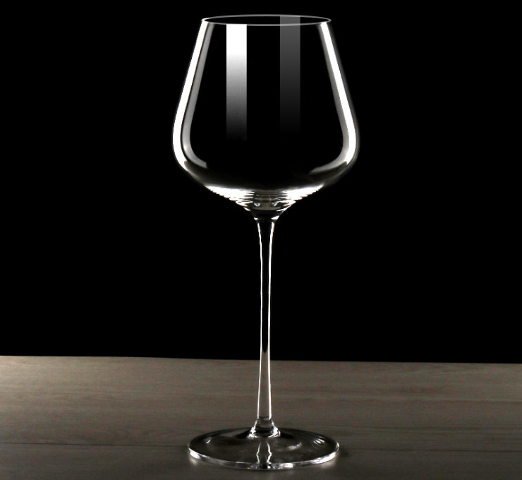 無鉛水晶紅酒杯勃艮第高腳酒杯葡萄酒杯2支禮盒套裝酒莊贈送 (一套兩隻裝)