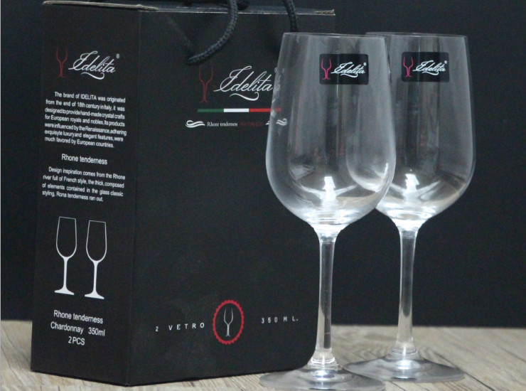 Lead - Free Glass Crystal Red Wine Glass On The Cup Of Wine Glasses Couple 2 Gift Box Set Wine Business Gifts