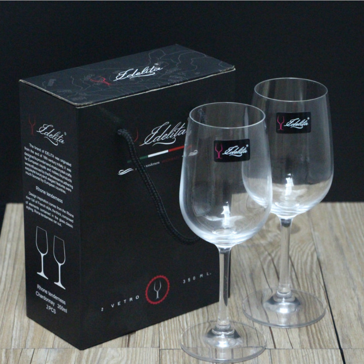無鉛玻璃水晶紅酒杯 對杯 葡萄酒杯情侶2只禮盒套裝酒商贈品