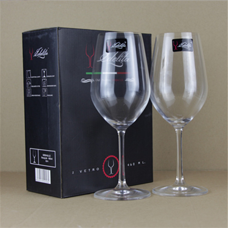 無鉛玻璃水晶紅酒杯 對杯 葡萄酒杯情侶2只禮盒套裝酒商贈品