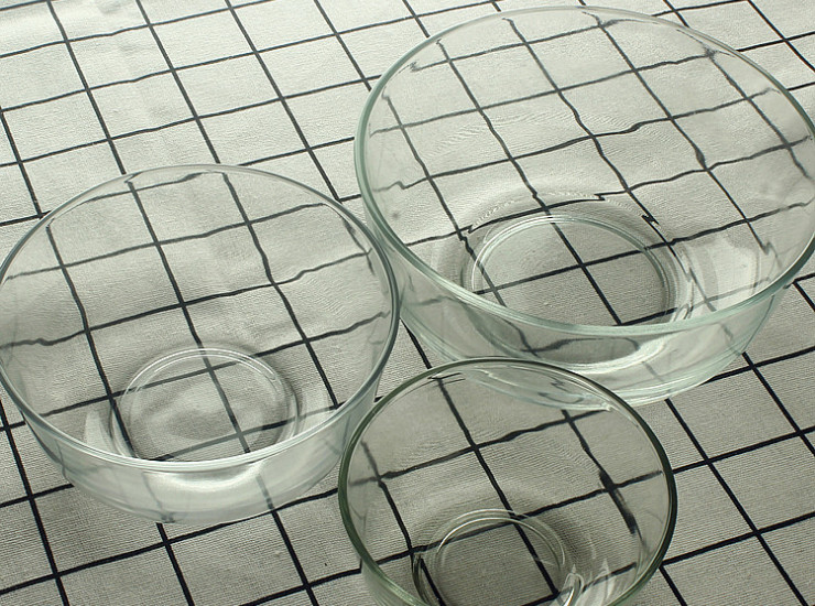 無鉛透明玻璃碗 湯碗 可疊水果沙拉碗 餐具廚房用碗