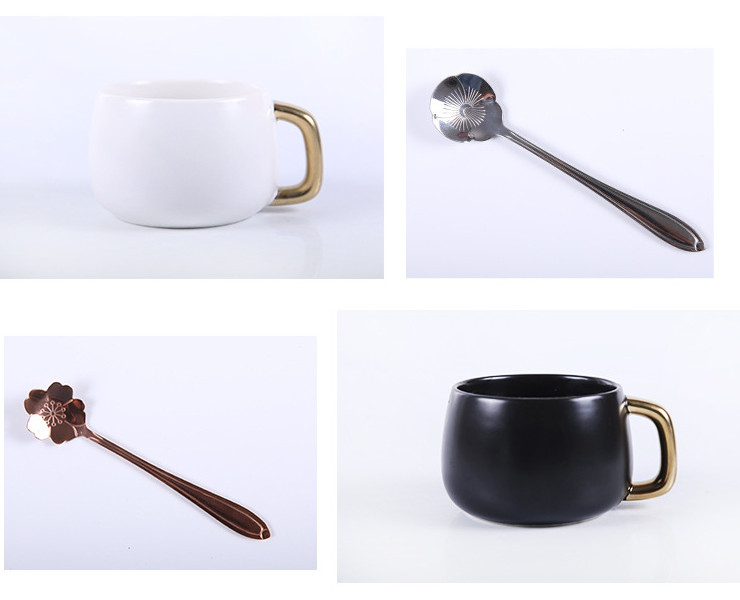 北歐陶瓷杯子情侶咖啡杯碟家用牛奶馬克杯辦公室水杯陶瓷禮品