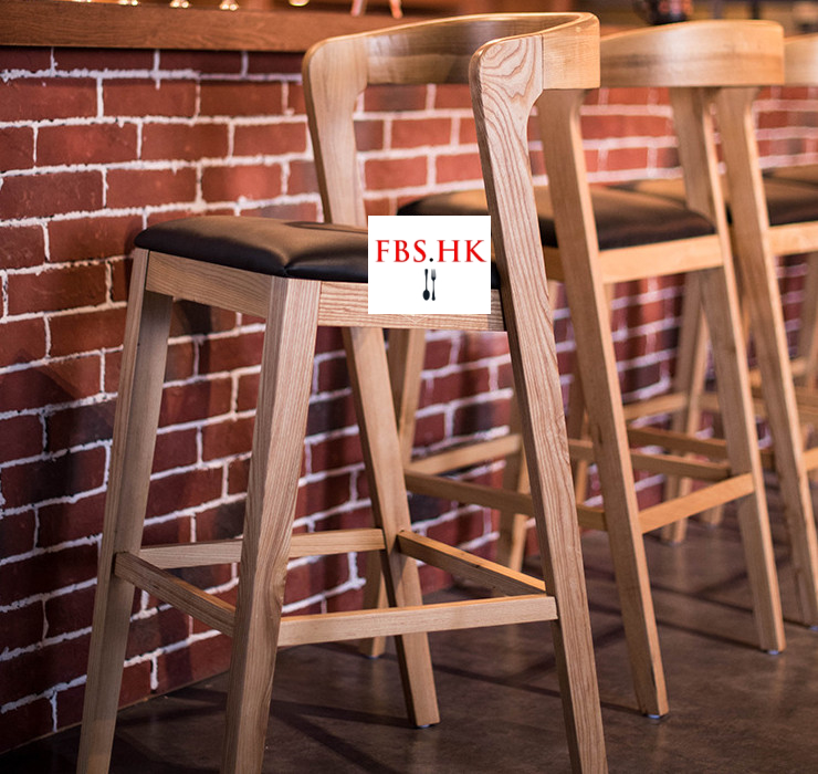北歐實木吧檯椅 簡約酒吧椅 咖啡廳高腳椅 主題餐廳高腳椅子 (運費另報)