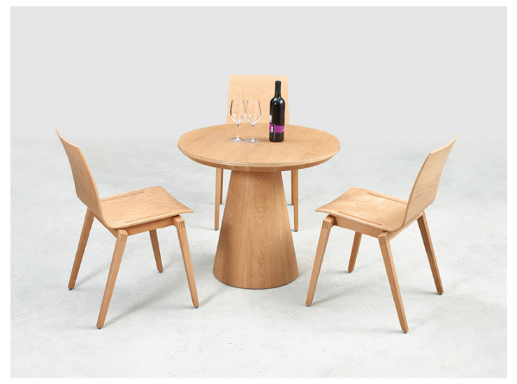北歐實木餐椅特色餐飲店靠背椅批發現代簡約彎板曲木椅子 (運費及安裝費另報)