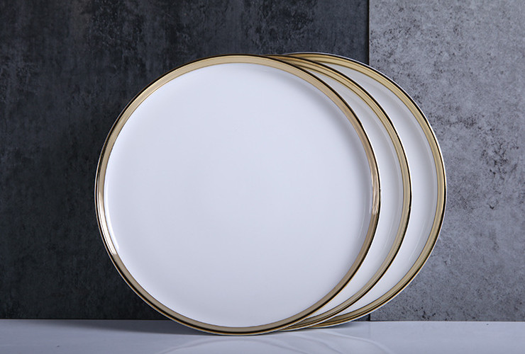 北歐餐具陶瓷盤子碗筷創意餐盤湯碗家用沙拉碗陶瓷碗盤碟套裝 (10件套) - 關閉視窗 >> 可點按圖像