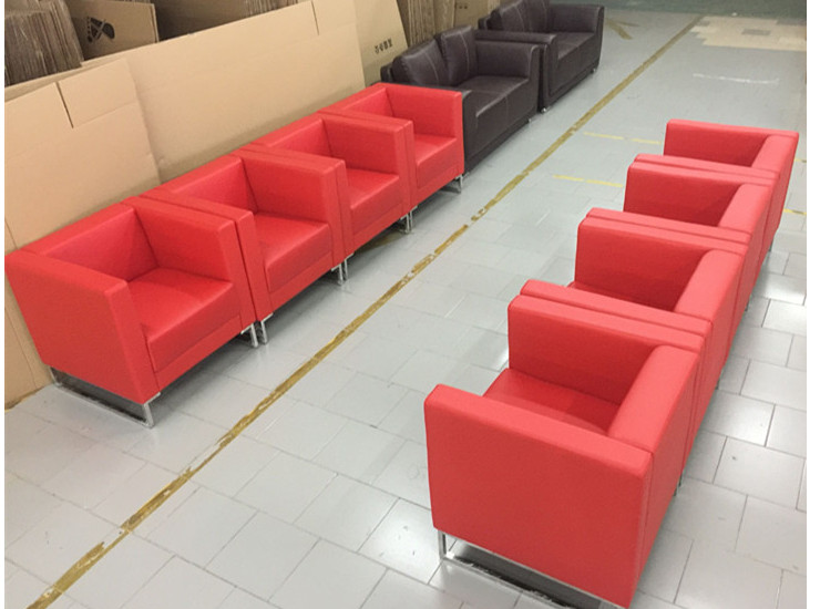 Office Combing Simple And Modern 4S Shop Single Person Car Showroom Leather Sofa (Shipping & Installation Fee To Be Quoted Separately)