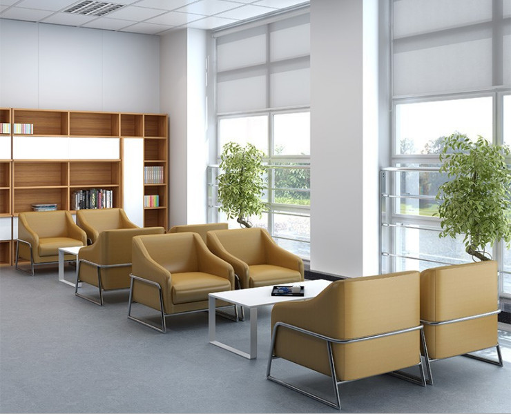 辦公梳化 商務接待會客洽談現代簡約辦公室單人沙發 (運費及安裝費另報)