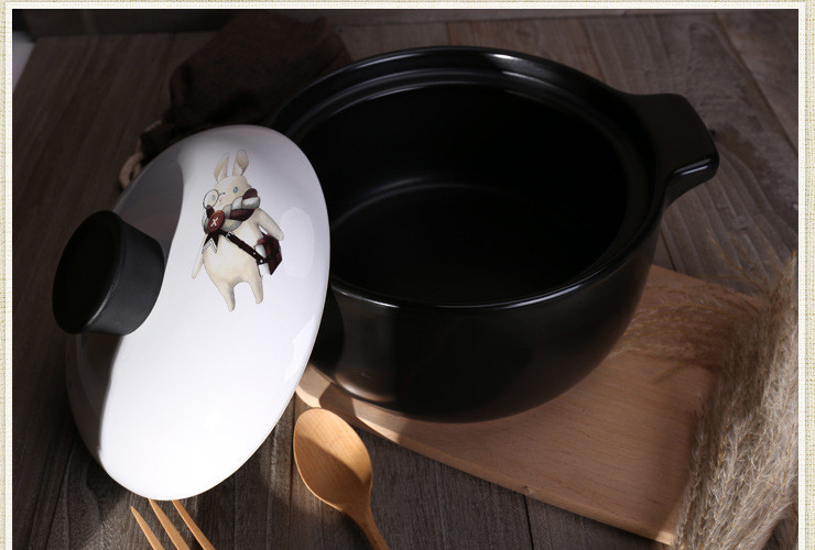 其他廚房陶瓷用品 砂鍋1.2L陶瓷砂鍋燉鍋湯鍋煮粥養生湯煲耐高溫可明火加熱批發